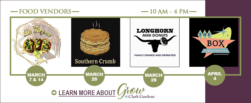 Food Vendors for Grow at Clark Gardens