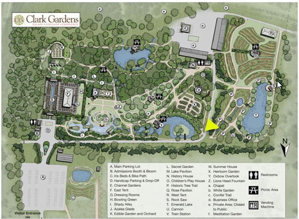 Location of Labyrinth at Clark Gardens