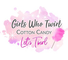 girls who twirl cotton candy logo