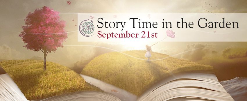 2024 sept story time in garden banner