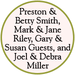 Smiths, Rileys, Guests, and Millers - sponsors