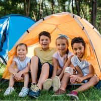 Explorer Quests  - kids in tent photo