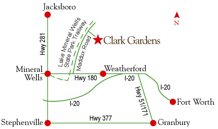 Clark Gardens Directions Map